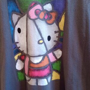 Fun Abstract Hello Kitty T-shirt - XL